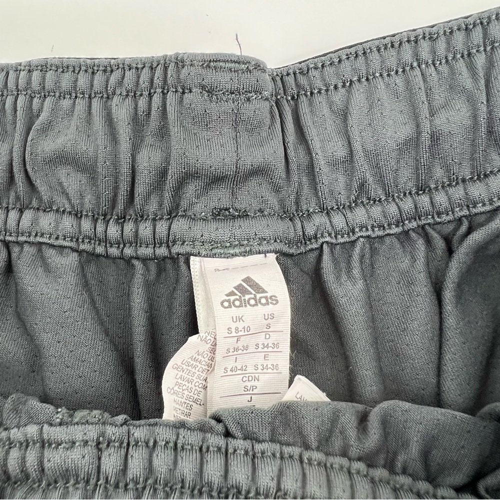 ADIDAS Gray Three Stripe Climalite Shorts - Picture 4 of 4